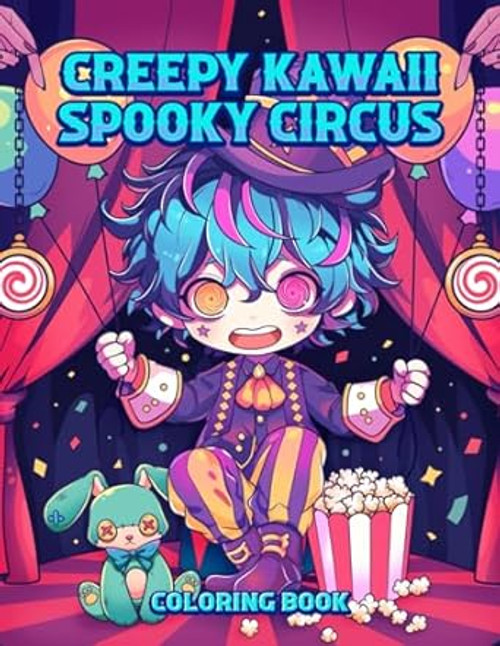 Creepy Kawaii Spooky Circus Coloring Book