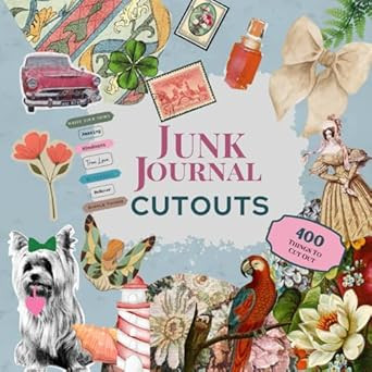 Junk Journal Cutouts Ephemera Vintage Modern Text Food Botanical