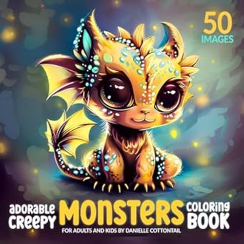 Adorable Creepy Monsters Coloring Book