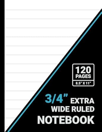 Extra Wide Ruled Notebook