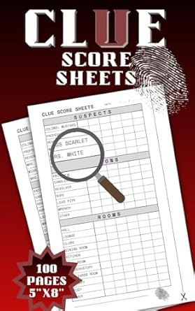Clue Paper Sheets Refills Book