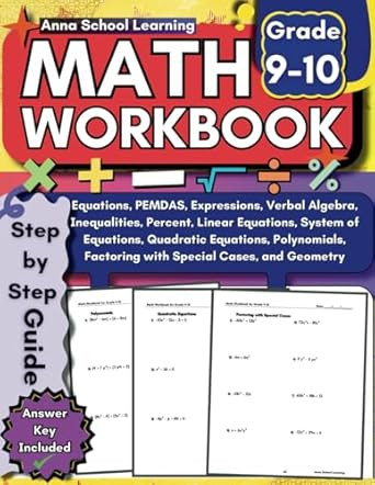 Math Workbook Grade 9-10