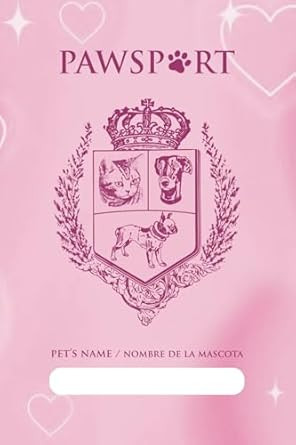 Pet Passport & Medical Record for Pet Health and Travel