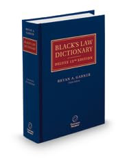 Black's Law Dictionary Deluxe 12th Edition