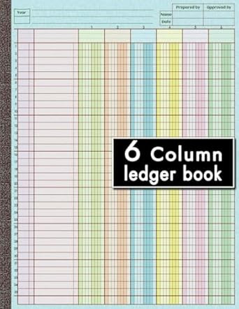 6 Column Ledger Book