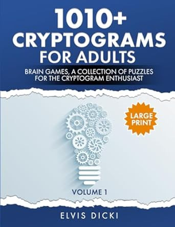 1010+ Cryptograms For Adults Large Print