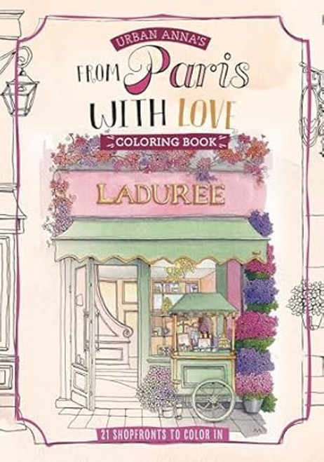 Urban Anna's From Paris with Love Coloring Book