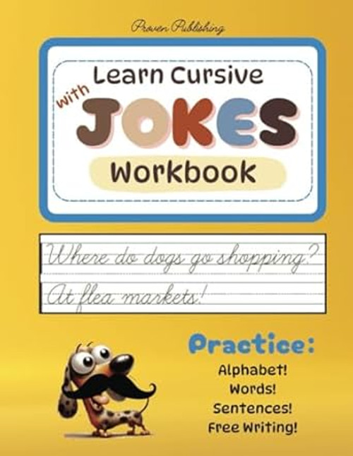 Learn Cursive with Jokes Workbook: Fun Practice Handwriting for Kids