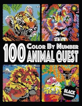 100 Animal Quest Color by Number