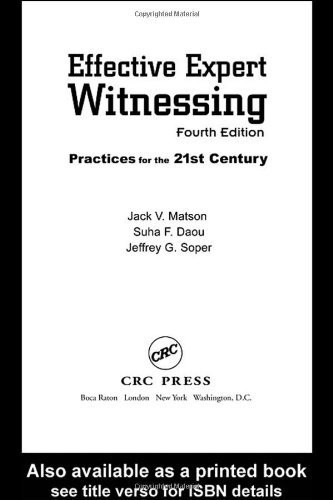 Effective Expert Witnessing