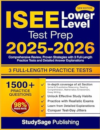 ISEE Lower Level Test Prep 2025-2026