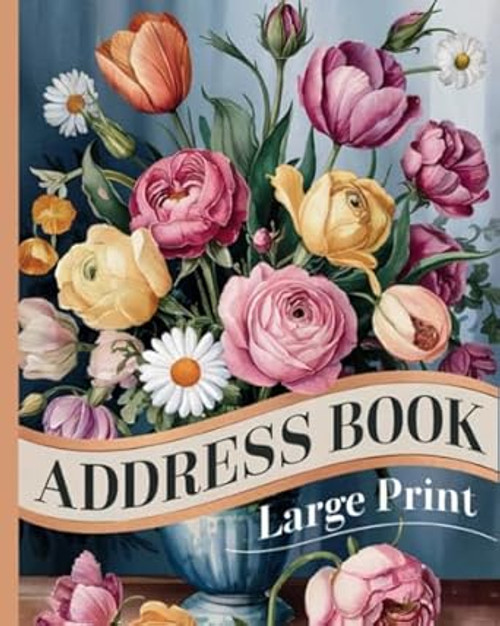 Large Print Address Book for Seniors