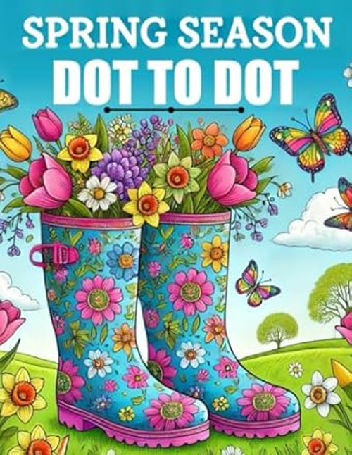 Spring Season Dot to Dot Book