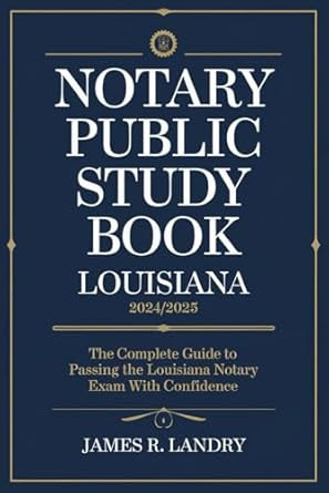 Notary Public Study Book Louisiana 2024/2025