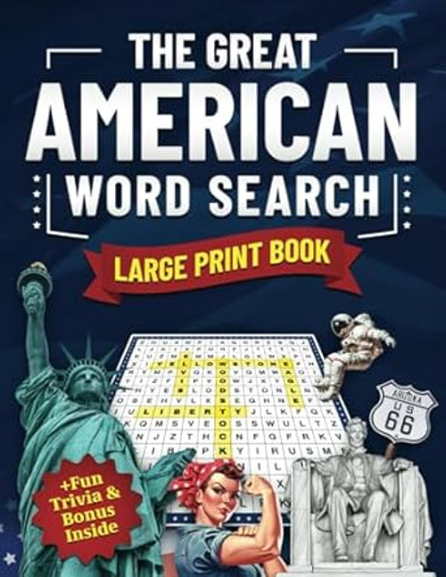 The Great American Word Search Large Print Book for Adults