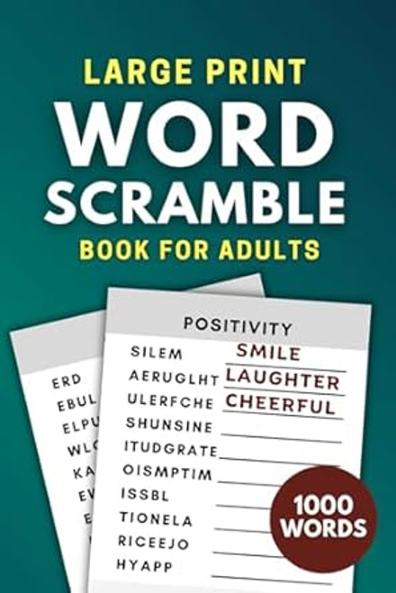Word Scramble Book For Adults