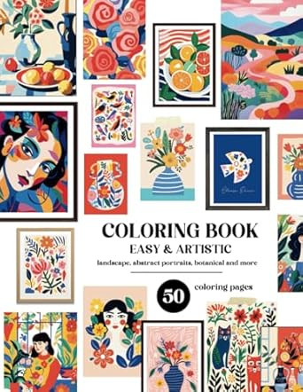 Coloring Book for Adults Easy and Artistic