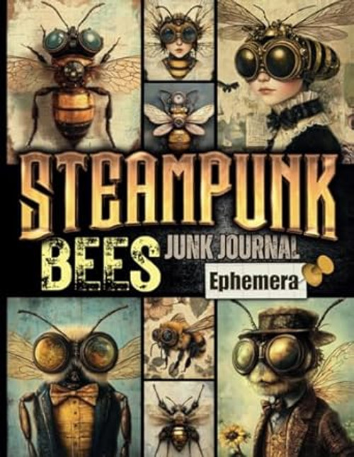 Steampunk Bees Junk Journal Ephemera
