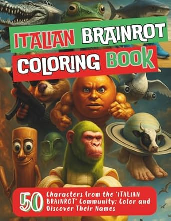 Italian Brainrot Coloring Book