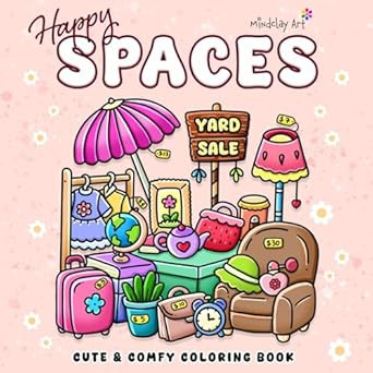Happy Spaces Coloring Book