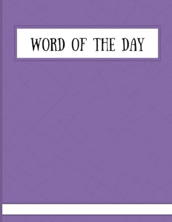 Word of the Day Notebook