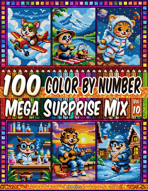 100 Color by Number - Mega Surprise Mix - Vol. 10