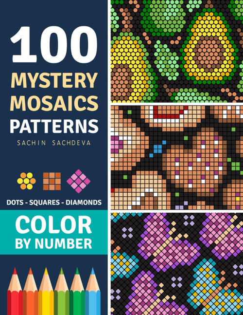 100 Color by Number Mystery Mosaics