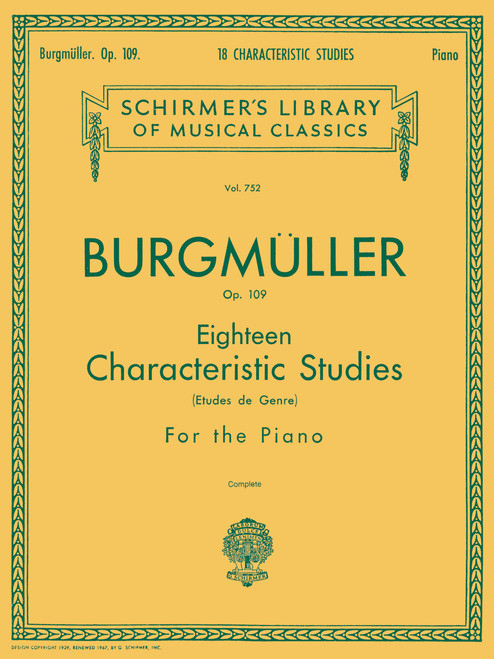 18 Characteristic Studies for the Piano, Op. 109