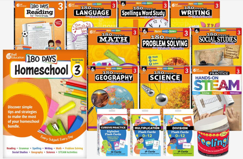 180 Daysâ¢: Homeschool Grade 3 Set: Every Subject, Every Day