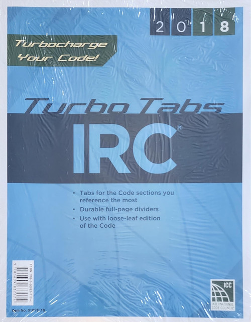 2018 International Residential Code Turbo Tabs, Loose-leaf Version