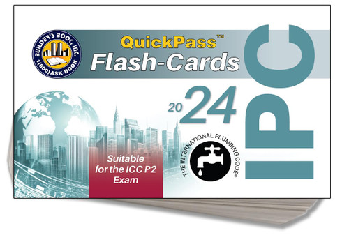 2024 International Plumbing Code IPC QuickPass Flash-Cards