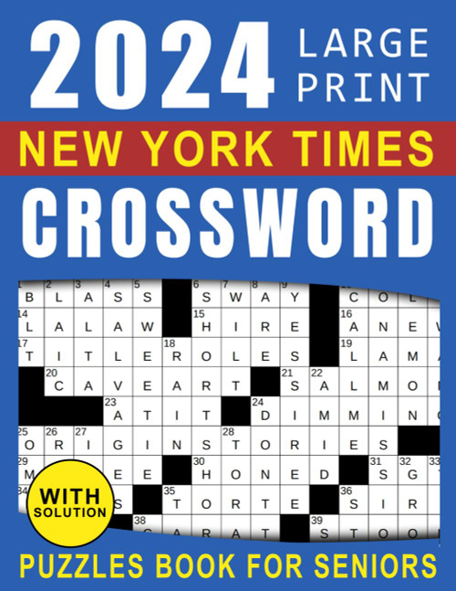 2024 New York Times Crossword Puzzles Book For Seniors