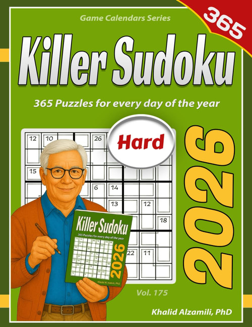 2026 Killer Sudoku: 365 Hard (9x9) Puzzles for Every Day of the Year