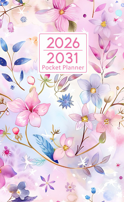 2026-2031 Pocket Planner: 6 year Pocket Calendar January 2026 to December