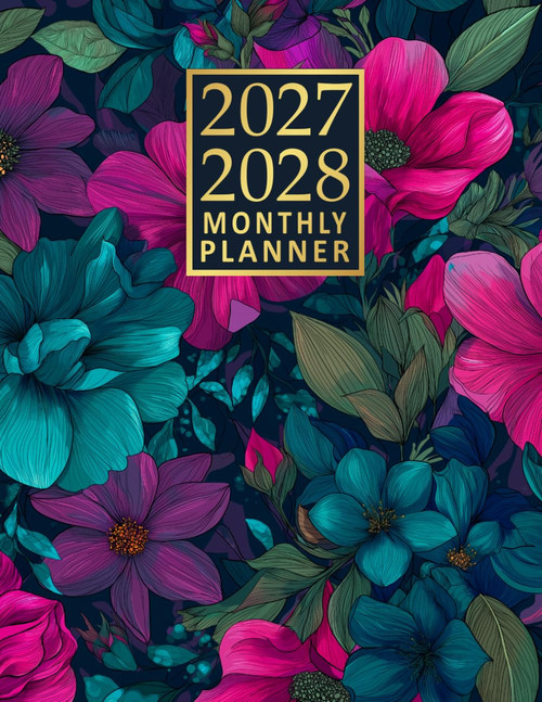 2027-2028 Monthly Planner: Large Two Year Schedule Organizer Diary - 24
