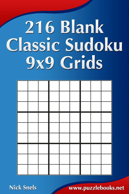 216 Blank Classic Sudoku 9x9 Grids (Blank Sudoku Grids)