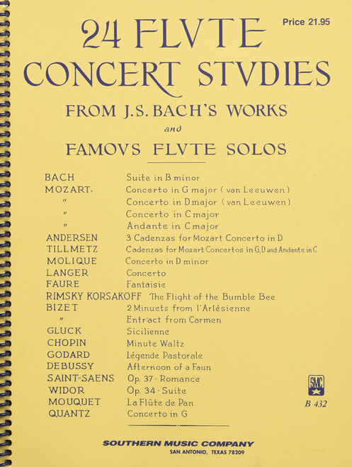 24 Flute Concert Studies | Advanced Classical Repertoire Collection for