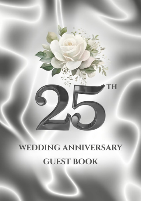 25th Wedding Anniversary Guest Book