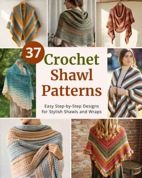 37 Crochet Shawl Patterns: Step-by-Step Easy Crochet Projects to Make
