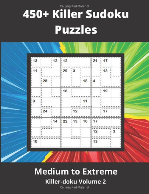 450+ Killer Sudoku Puzzles volume 2