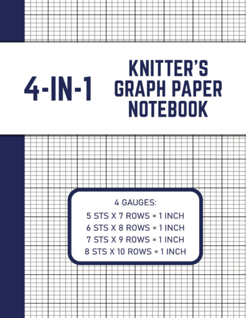 4-In-1 Knitter's Graph Paper Notebook