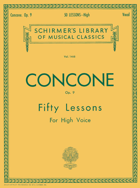50 Lessons for High Voice, Op. 9