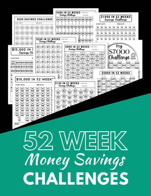 52 Week Money Savings Challenges
