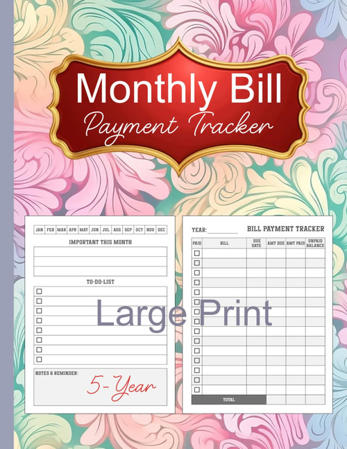 5-Year Monthly Bill Payment Tracker