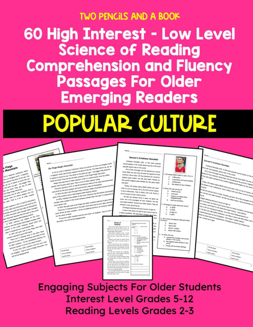 60 High Interest - Low Level Science of Reading Comprehension and Fluency