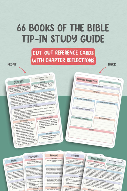 66 Books of the Bible Tip-In Study Guide