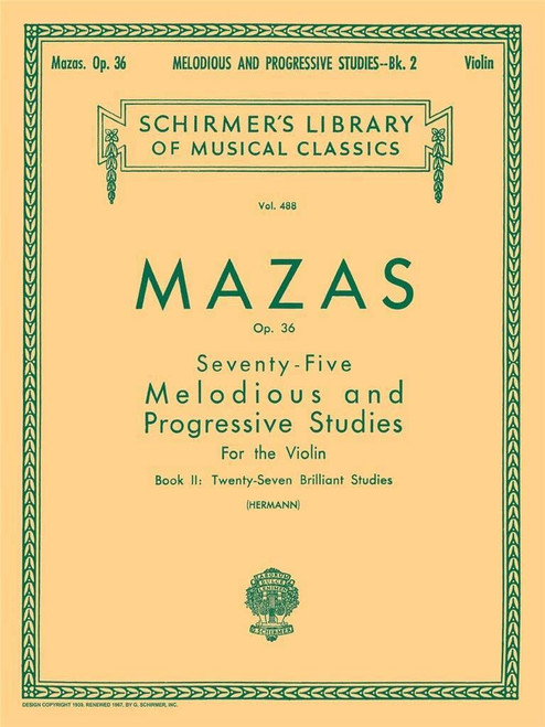 75 Melodious and Progressive Studies, Op. 36 - Book 2