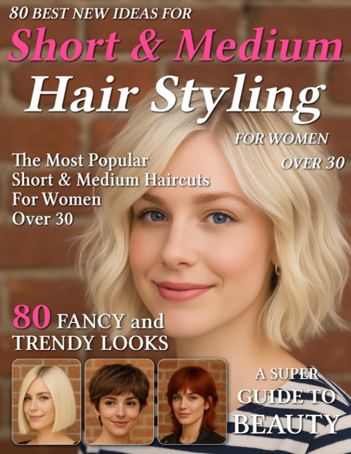 80 Best New Ideas for Short & Medium Hair Styling for Women Over 30