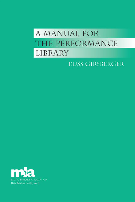 A Manual for the Performance Library (Mla Basic Manual Series)