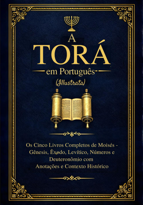 A Torá em Português (Ilustrada) Os Cinco Livros Completos de Moisés - Gênesis
